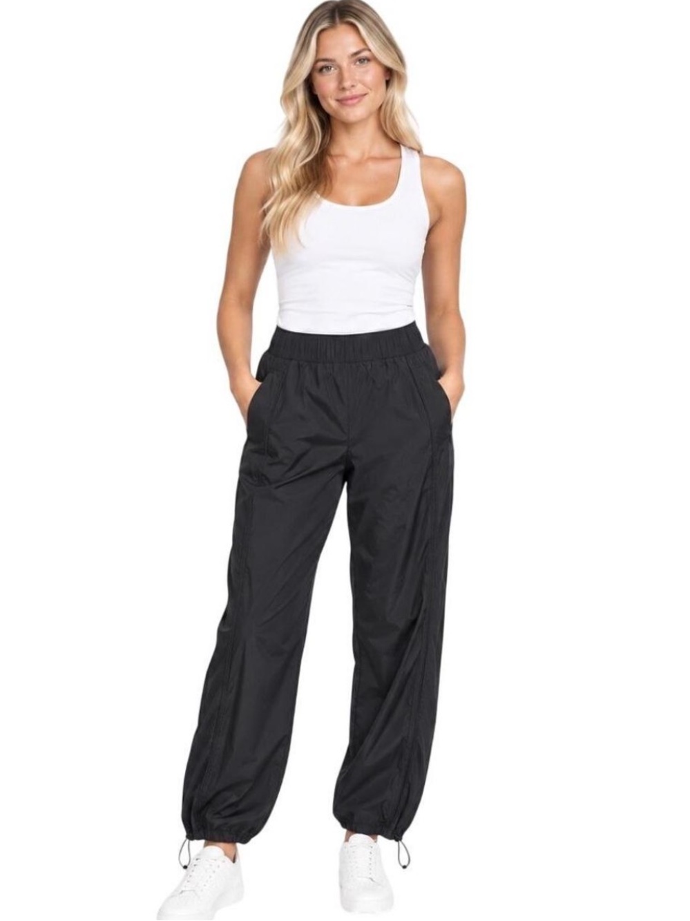 Athleta Rise Pant Black L NWOT Water Repellent Jogger